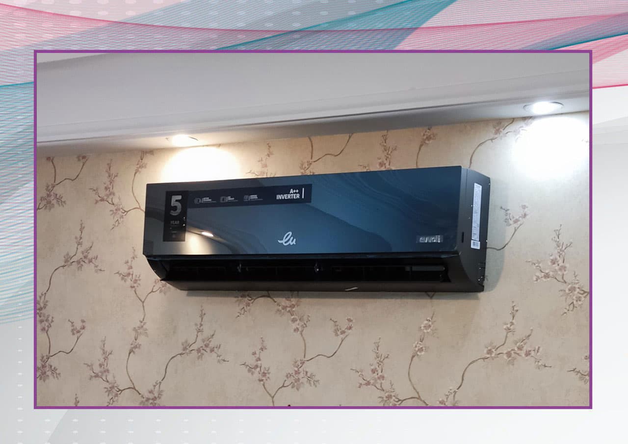 کولر گازی 12000ایوولی(evvoli) اینورتر پلاتینیوم پنل مشکی (نسل5) - 3