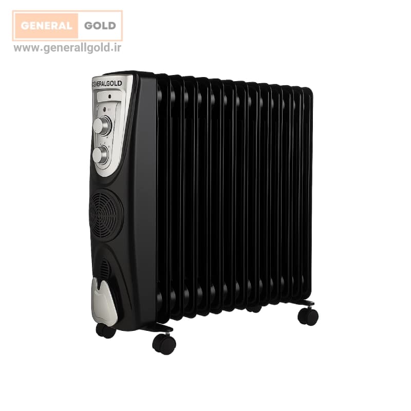 شوفاژ برقی جنرال گلد 15پره (فن دار) مدل GGOH-15W-B generalgold