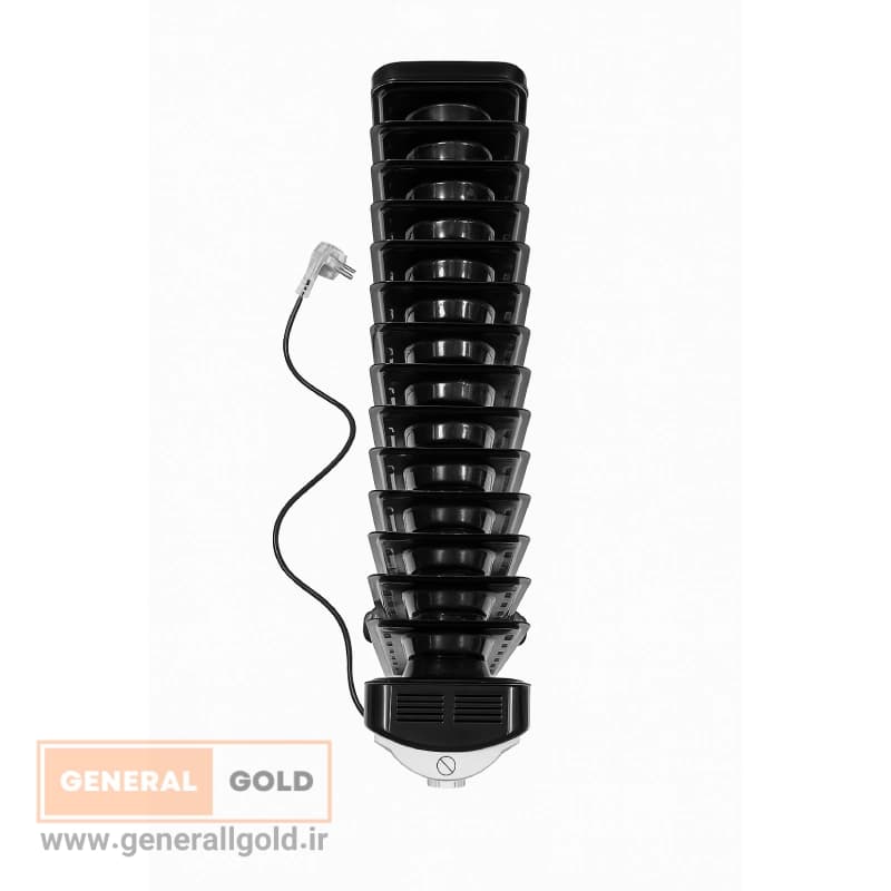 شوفاژ برقی جنرال گلد 15پره (فن دار) مدل GGOH-15W-B generalgold - 2