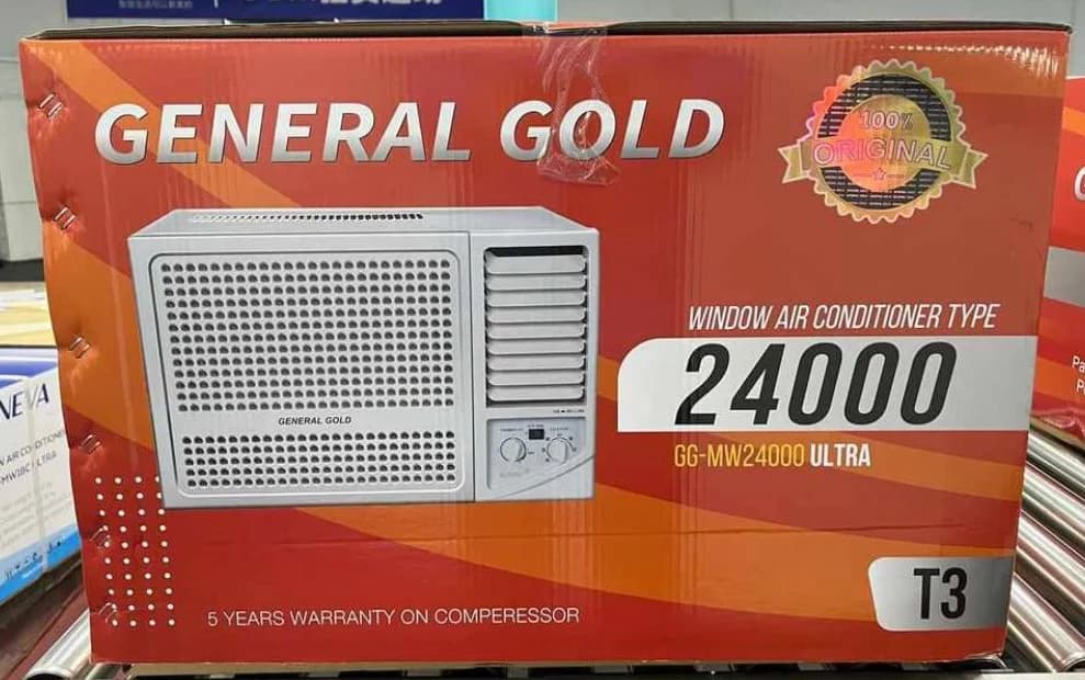 کولرگازی پنجره‌ای جنرال گلد 24000 آلترا (T3)، گاز R22 مدل GG-MW24C ULTRA - 3